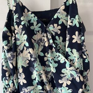 Blue Floral Banana Republic Dress- size 8- Like New